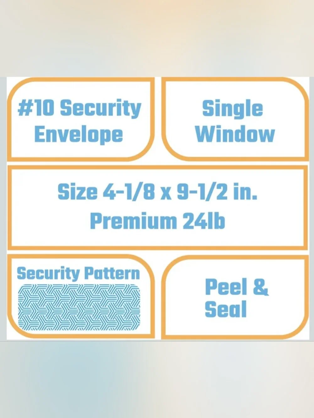 125 x #10 Self-Seal White Business Envelopes with Left Window - 4 1⁄8 x 9 1⁄2